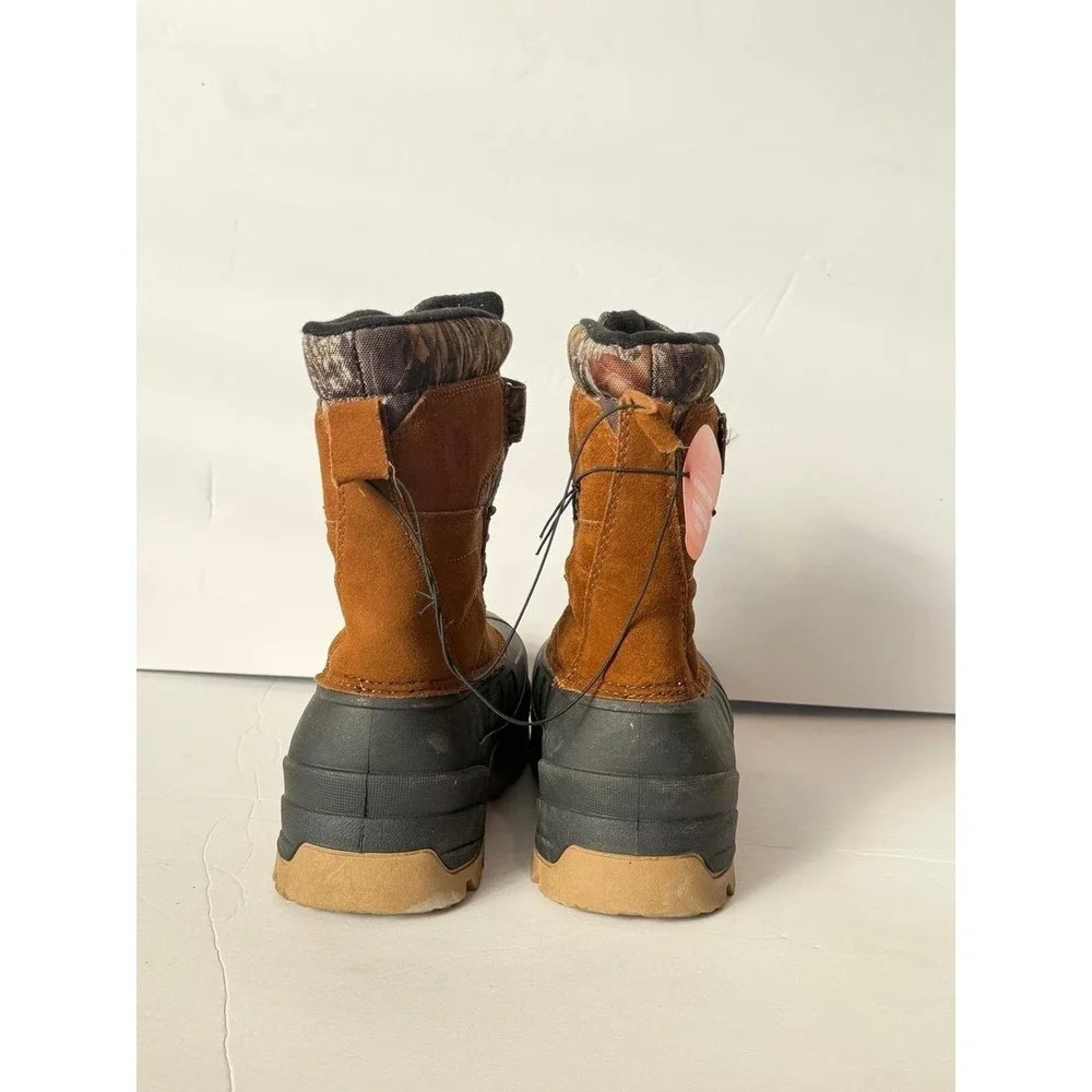Ozark Trails Men's Winter Pac Boot size 8 waterproof suede hiking snow y2k